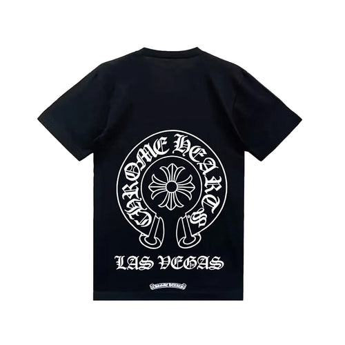 Chrome Hearts Las Vegas Exclusive Horseshoe Logo Tee Black