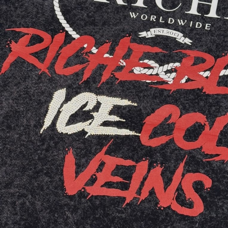 Vie Riche Ice Cold Veins Tee (Black) VR2034-BLK