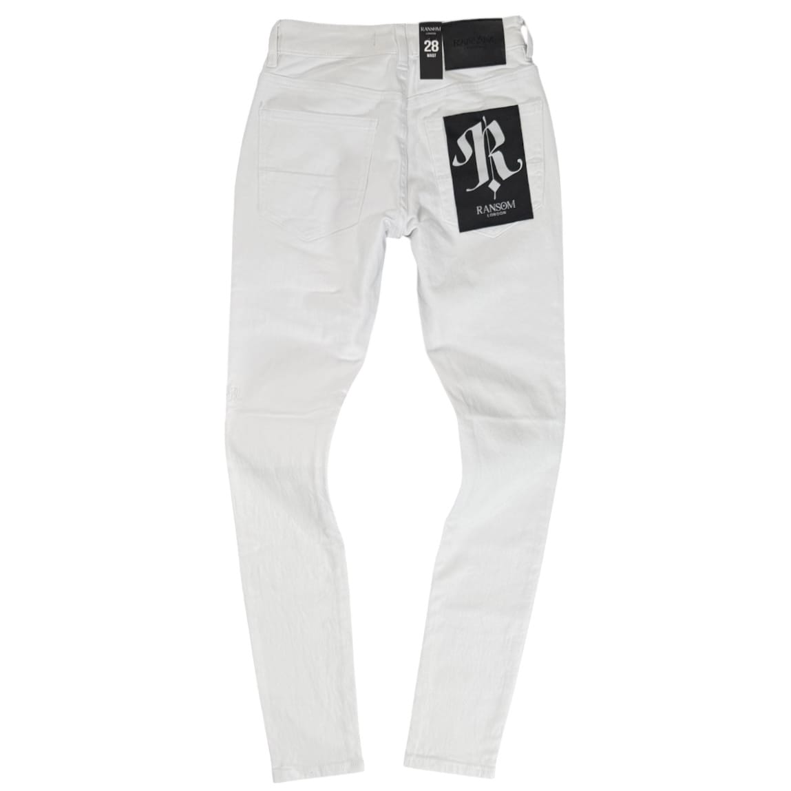 Ransom Snow Clean Denim Jean (White) SM017