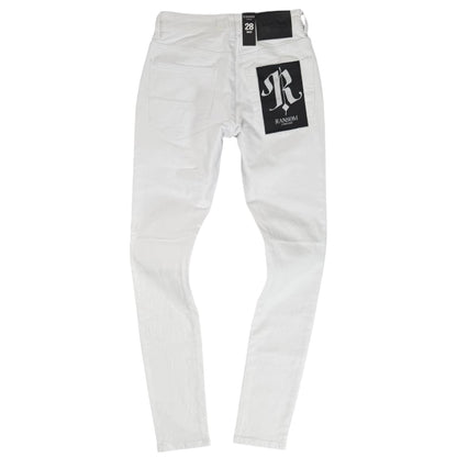Ransom Snow Clean Denim Jean (White) SM017