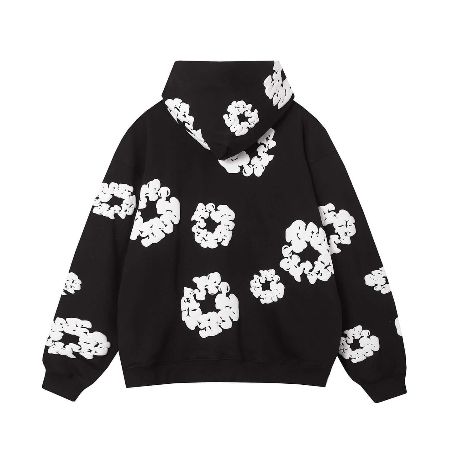 DENIM TEARS COTTON WREATH HOODIE BLACK