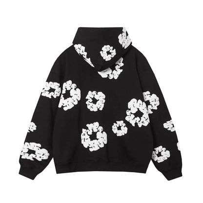 DENIM TEARS COTTON WREATH HOODIE BLACK