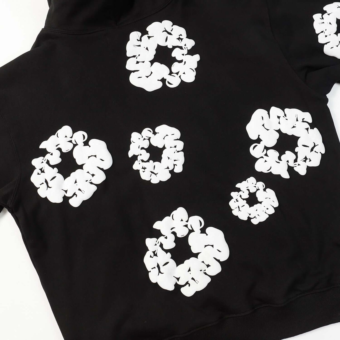 DENIM TEARS COTTON WREATH HOODIE BLACK