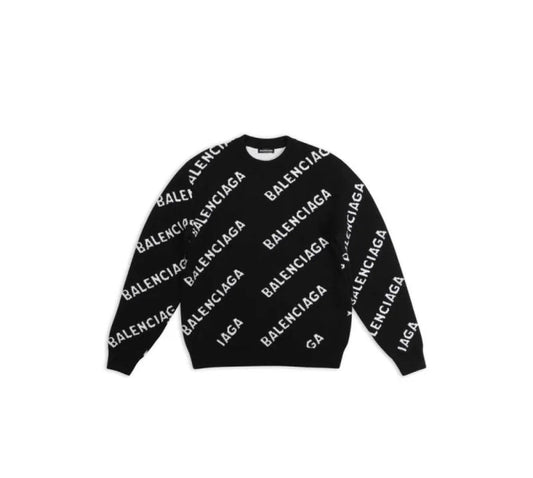 BALENCIAGA Allover Logo Sweater