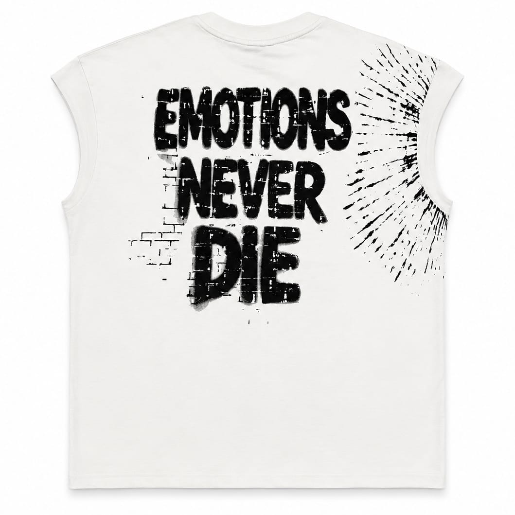 Mixed Emotion Starboy Sleeveless Tee (White)