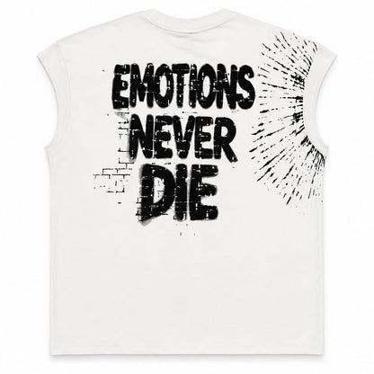 Mixed Emotion Starboy Sleeveless Tee (White)