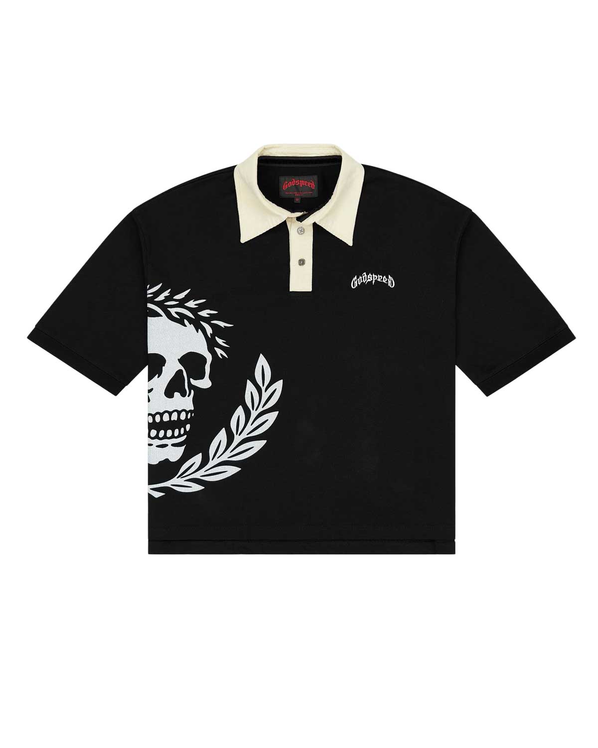 Godspeed Oversized Victor Crest Polo Black