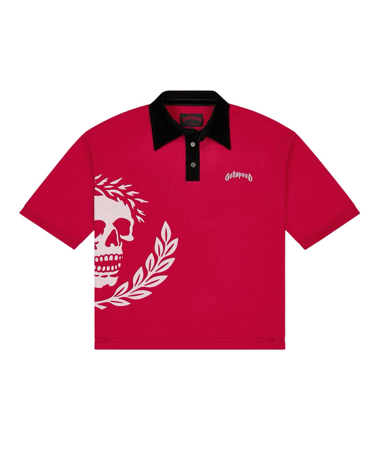 Godspeed Oversized Victor Crest Polo Red