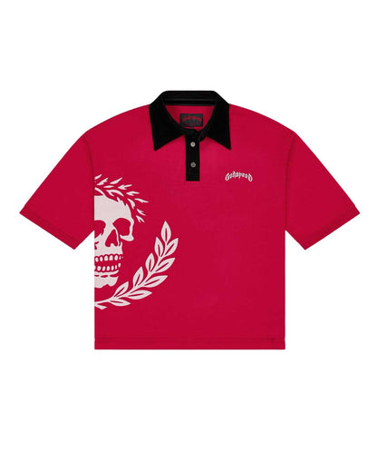 Godspeed Oversized Victor Crest Polo Red