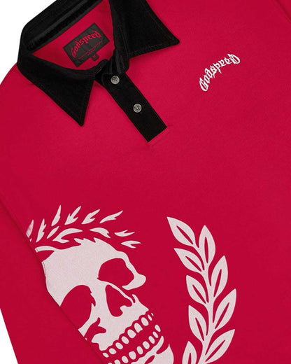 Godspeed Oversized Victor Crest Polo Red
