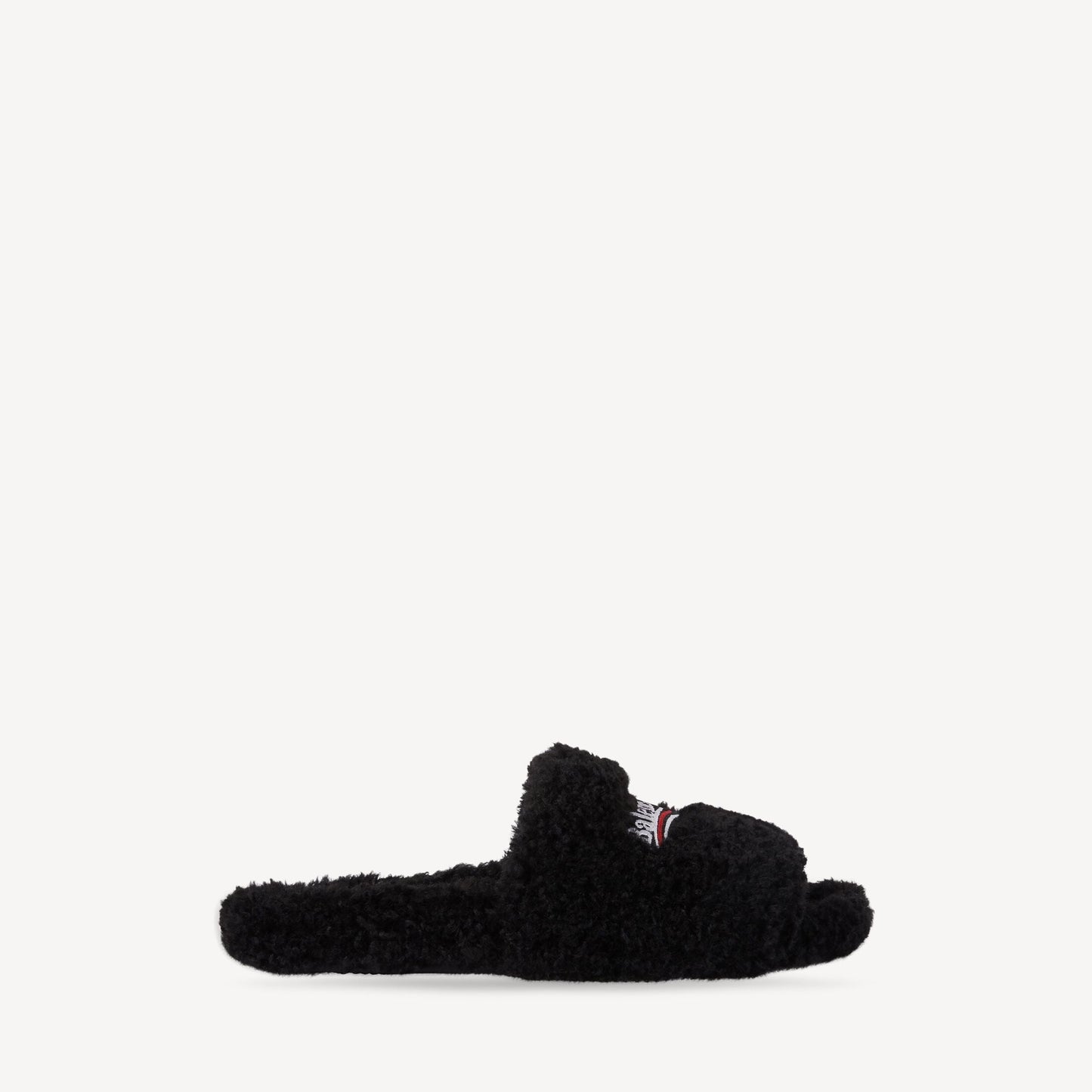 Furry Balenciaga Slide