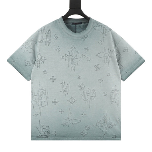 Louis Vuitton Monogram Burnished Wash Distressed Short-Sleeve