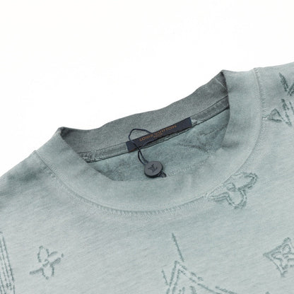Louis Vuitton Monogram Burnished Wash Distressed Short-Sleeve