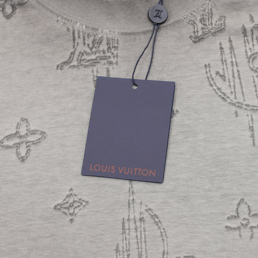 Louis Vuitton Monogram Burnished Wash Distressed Short-Sleeve