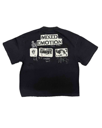 Mixed Emotions Stamped Tee Black