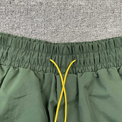 RHUDE RH LOGO SHORTS GREEN