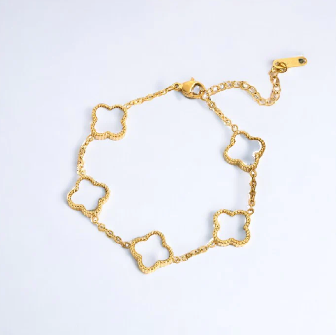 ★ CloverGlow Gold-Plated Bracelet