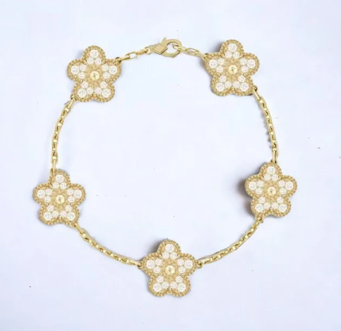 ★ CloverGlow Gold-Plated Bracelet
