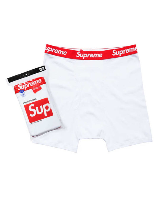 Supreme x Hanes Boxer Briefs White (4 Pack)