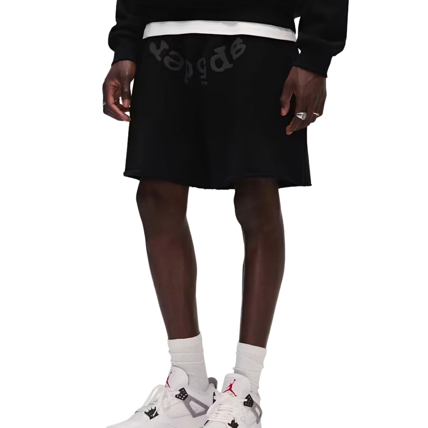 Sp5der OG Web V2 Phantom Sweatshort 'Black'