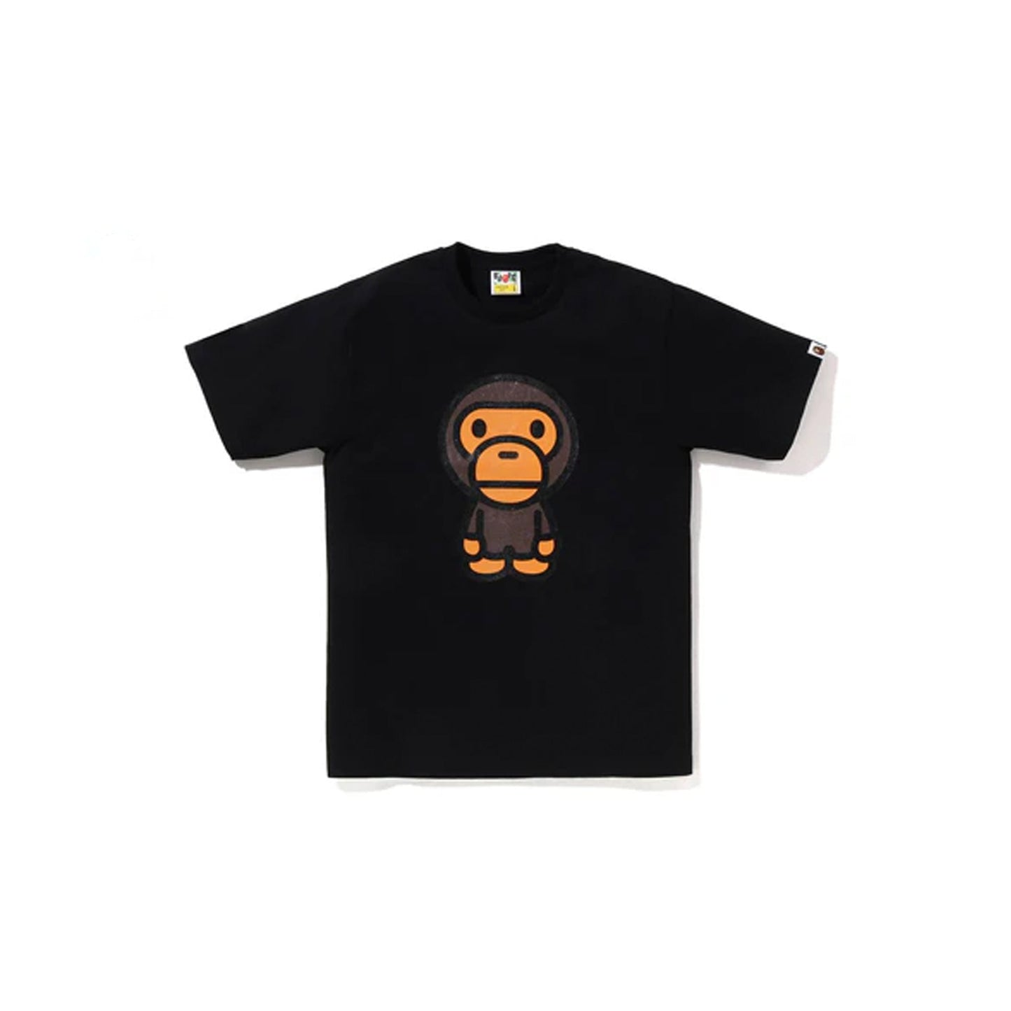 Bape Glitter Big Baby Milo Tee Black