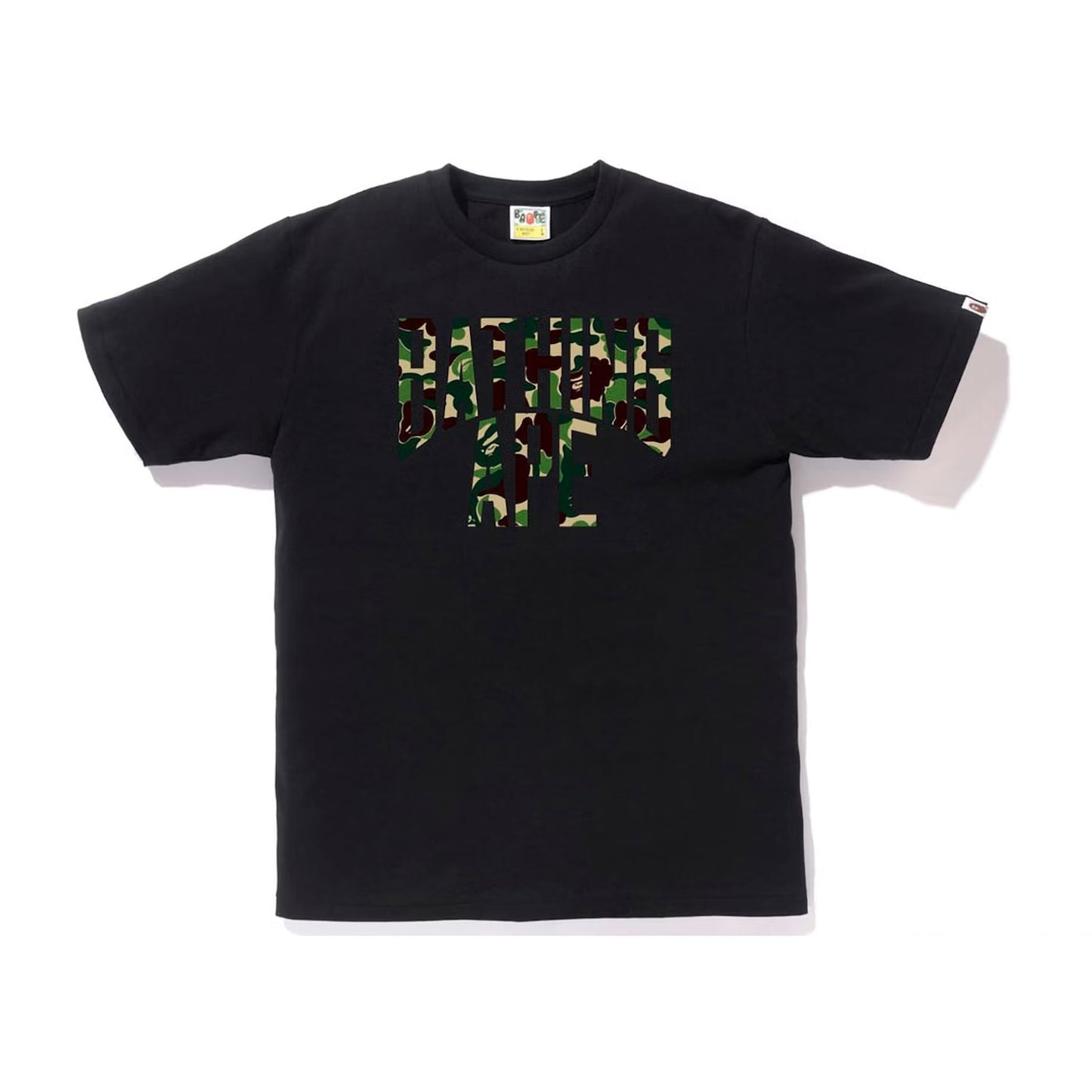 Bape ABC Camo NYC Logo Tee Black Green