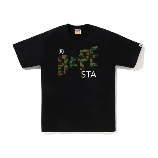 A Bathing Ape 1st Camo Bape STA Tee Black