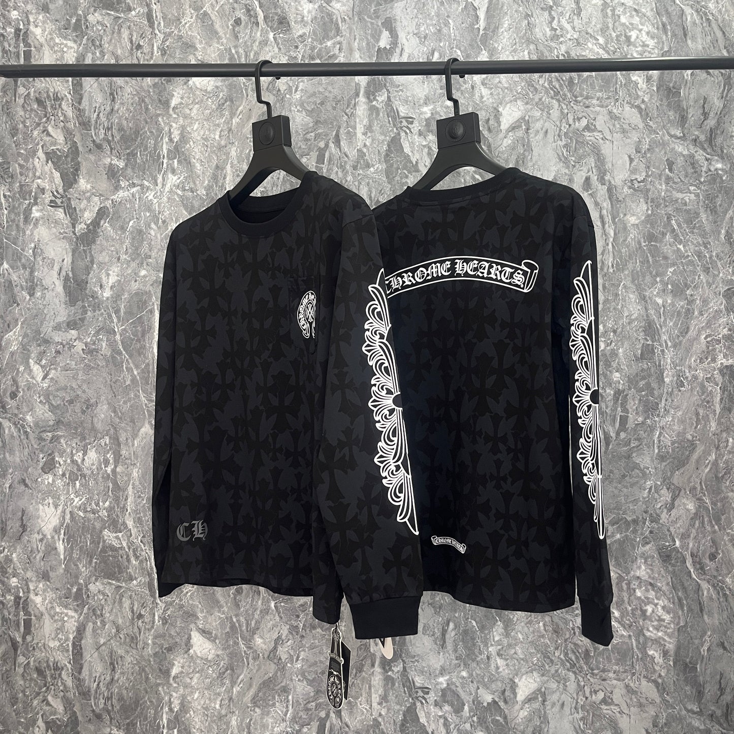 Chrome Hearts Men's Long-Sleeve T-shirt Sweatshirt K9019