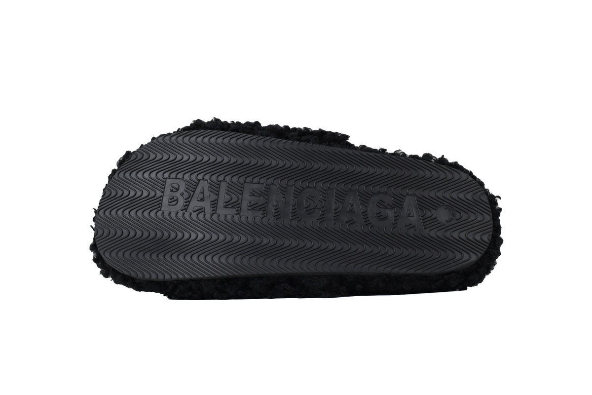 Balenciaga Coke Label Slide 'Black'