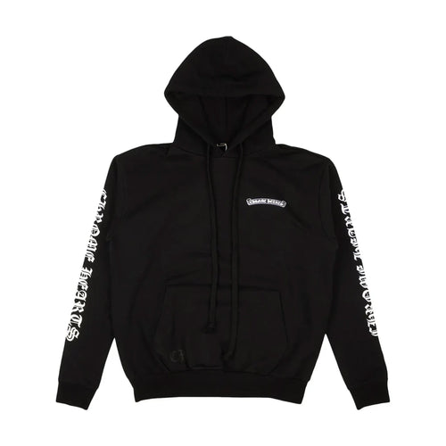 Chrome Hearts Scroll Logo Hoodie Black