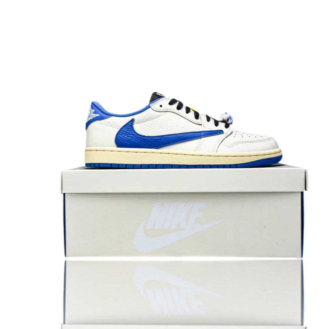 Travis Scott x Fragment AJ1 Low OG 'Sail Military Blue'