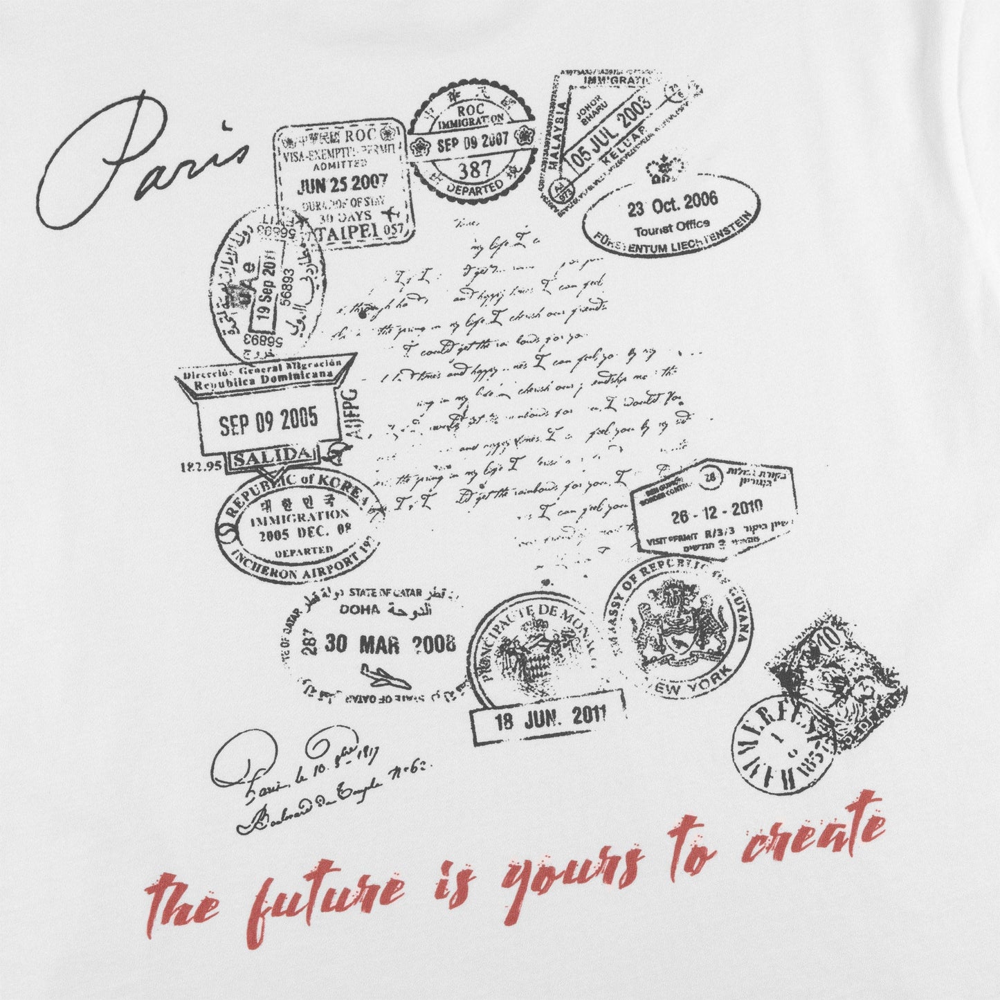 Compliments Future Is Yours White Vintage Shirt