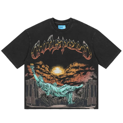 Godspeed Burnt Bridges II Tee Black Wash