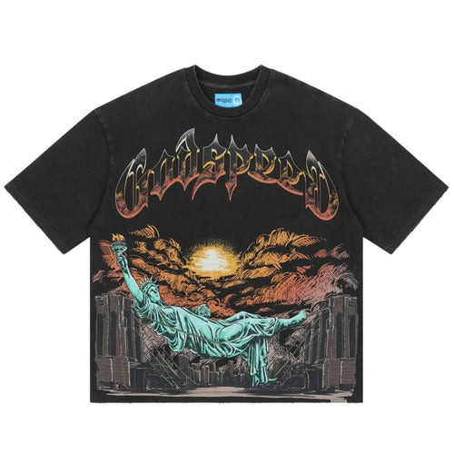 Godspeed Burnt Bridges II Tee Black Wash