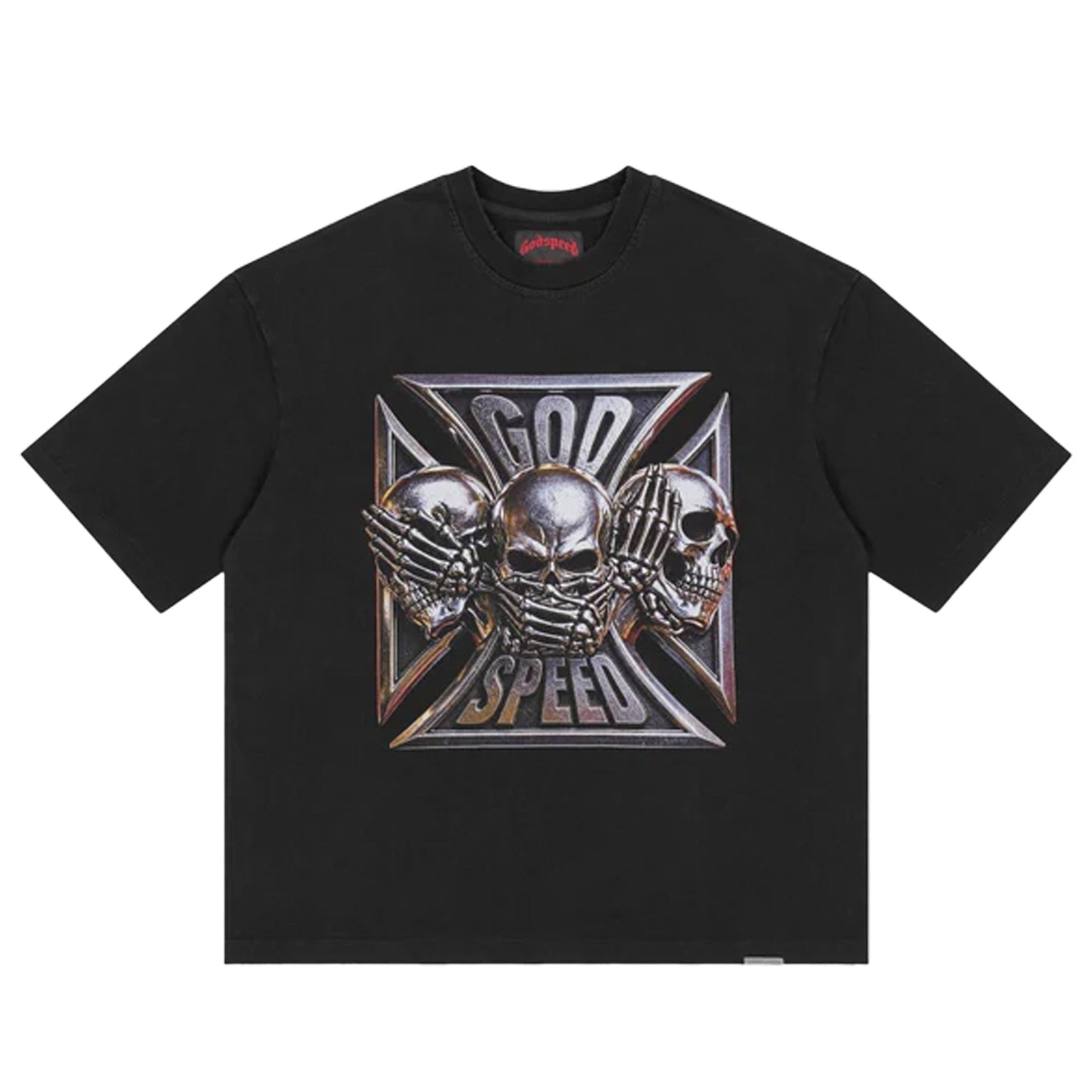 Godspeed Omerta Tee Black Wash