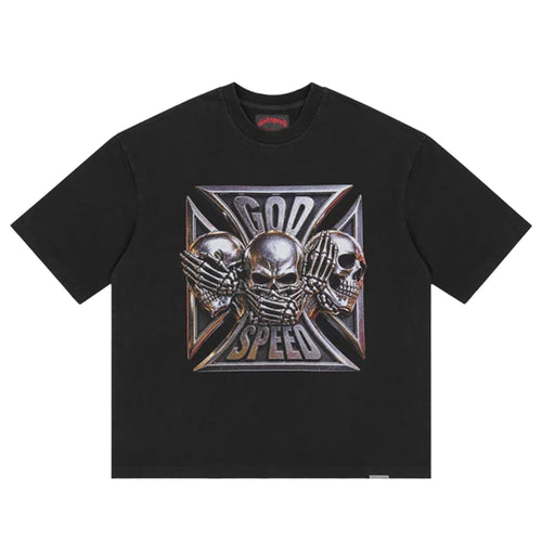 Godspeed Omerta Tee Black Wash