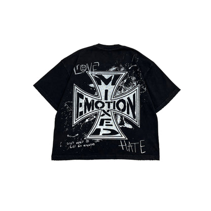 Mixed Emotions Black Chaos Tee