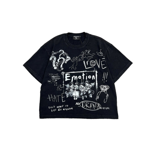 Mixed Emotions Black Chaos Tee