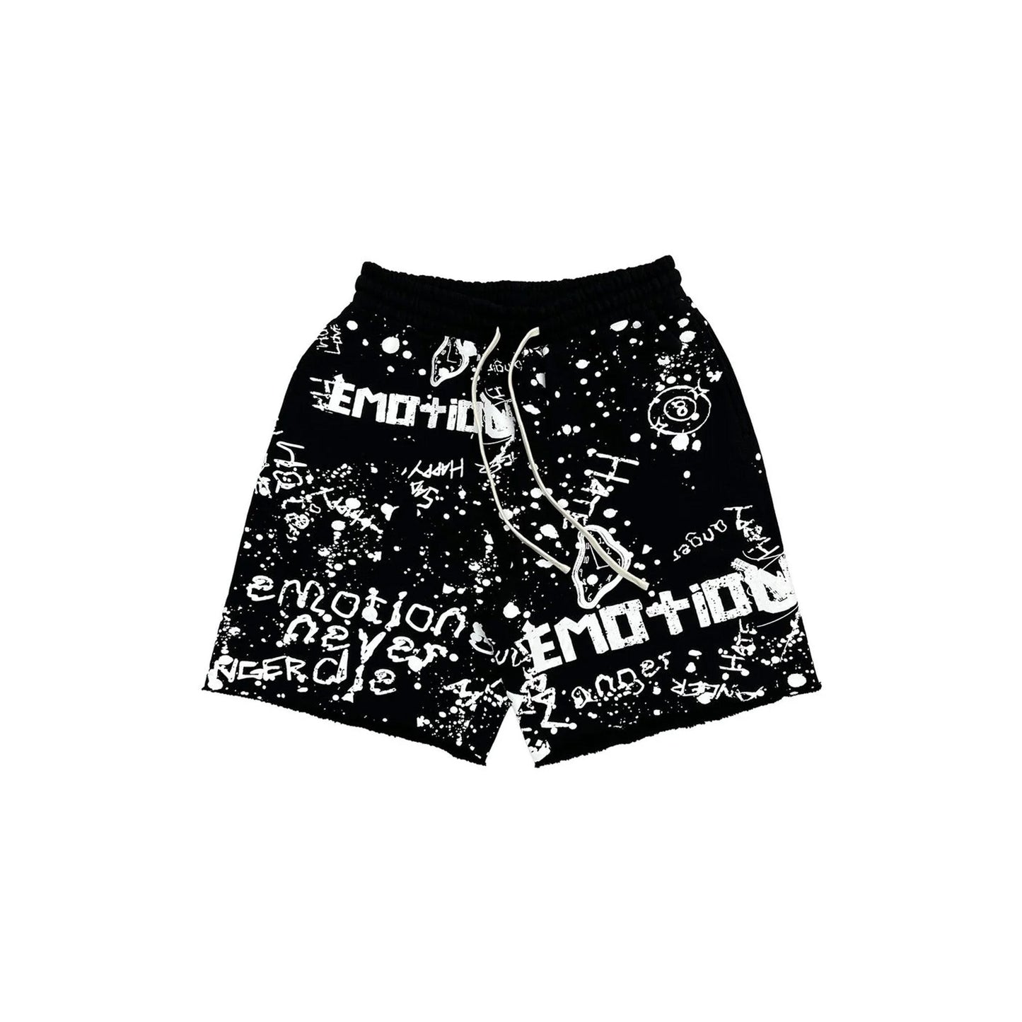 Mixed Emotions Graffiti Shorts Black