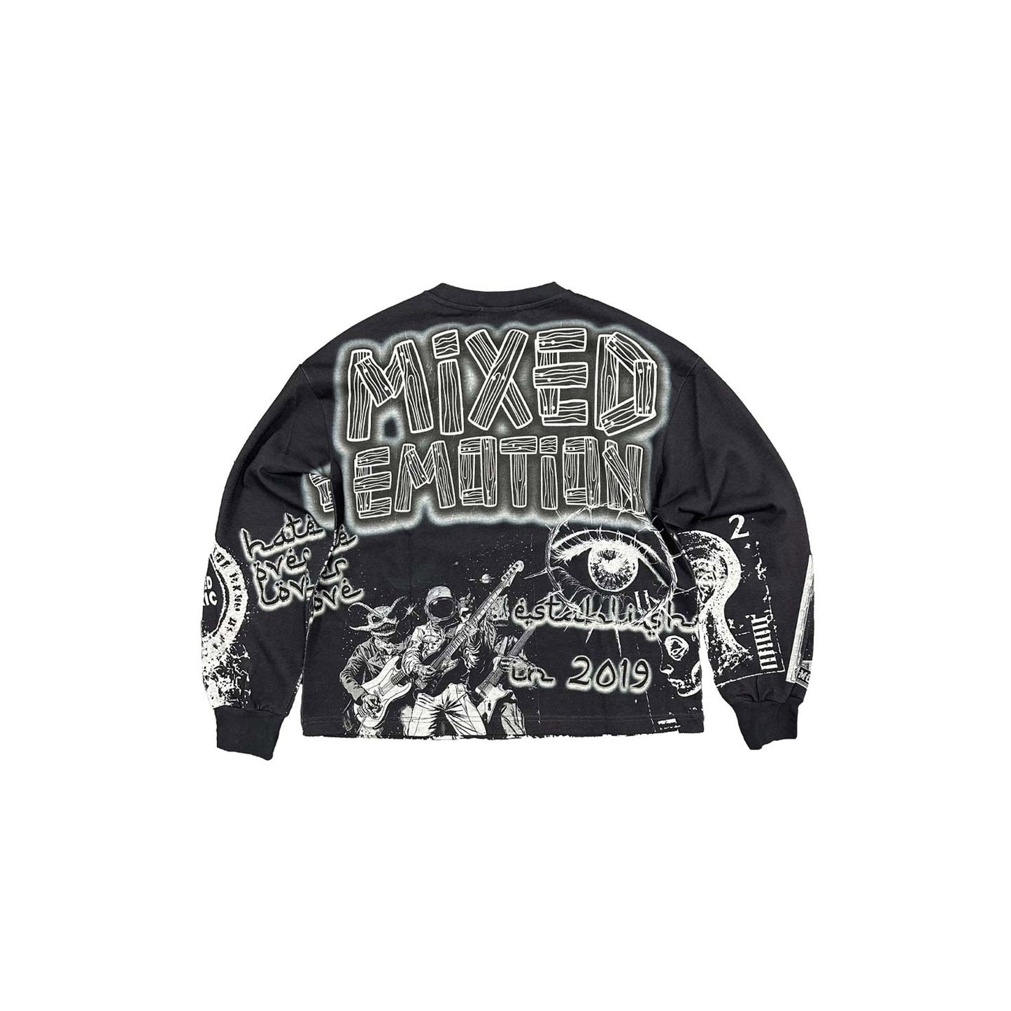 Mixed Emotions Astro Longsleeve Tee Black