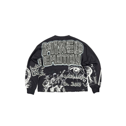 Mixed Emotions Astro Longsleeve Tee Black
