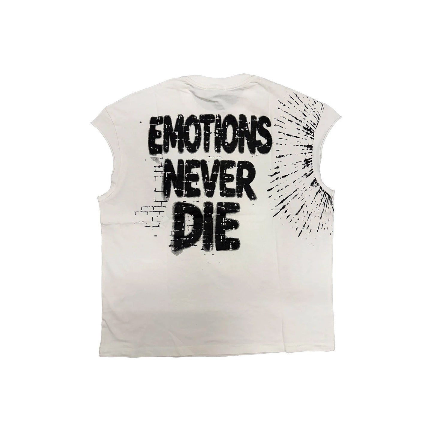 Mixed Emotions Starboy Sleeveless Tee White