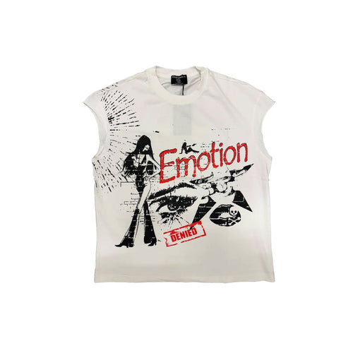 Mixed Emotions Starboy Sleeveless Tee White