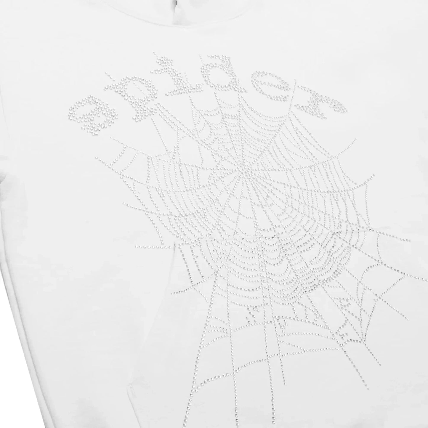 Sp5der Rhinestone Logo Hoodie