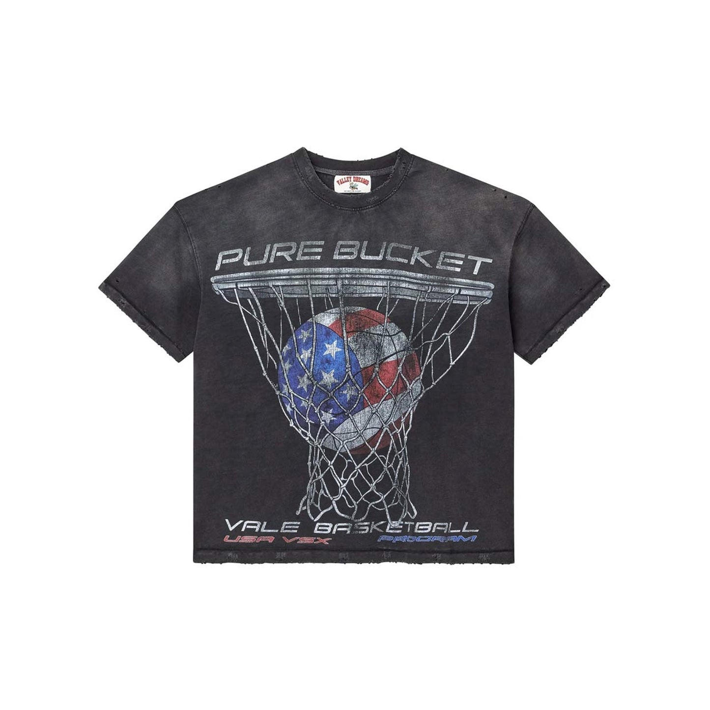 Vale Forever Pure Bucket Faded Black Tee